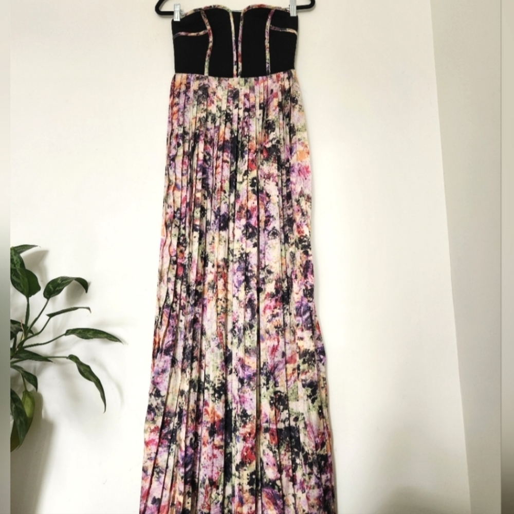 Sabine Strapless Maxi Dress Black - Multicolor Size XS